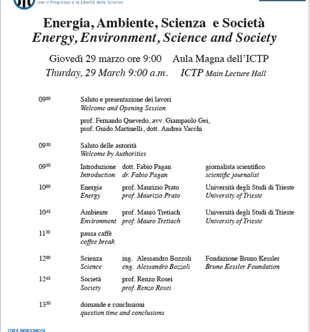 Energia, Ambiente, Scienza e Società
